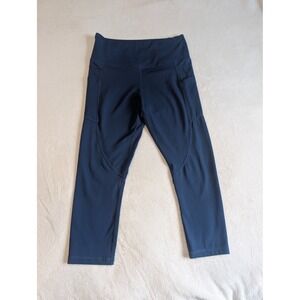 Zyia Active Pocket Capri Leggings High Waisted‎ Athletic Blue Size 8-9